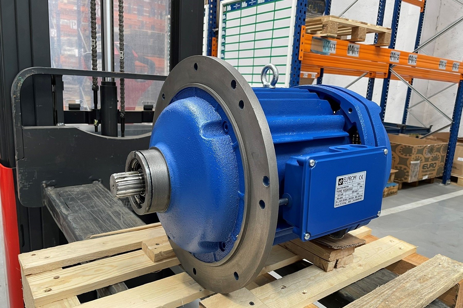 New 6-pole conical motor for hoists with 5-ton load capacity